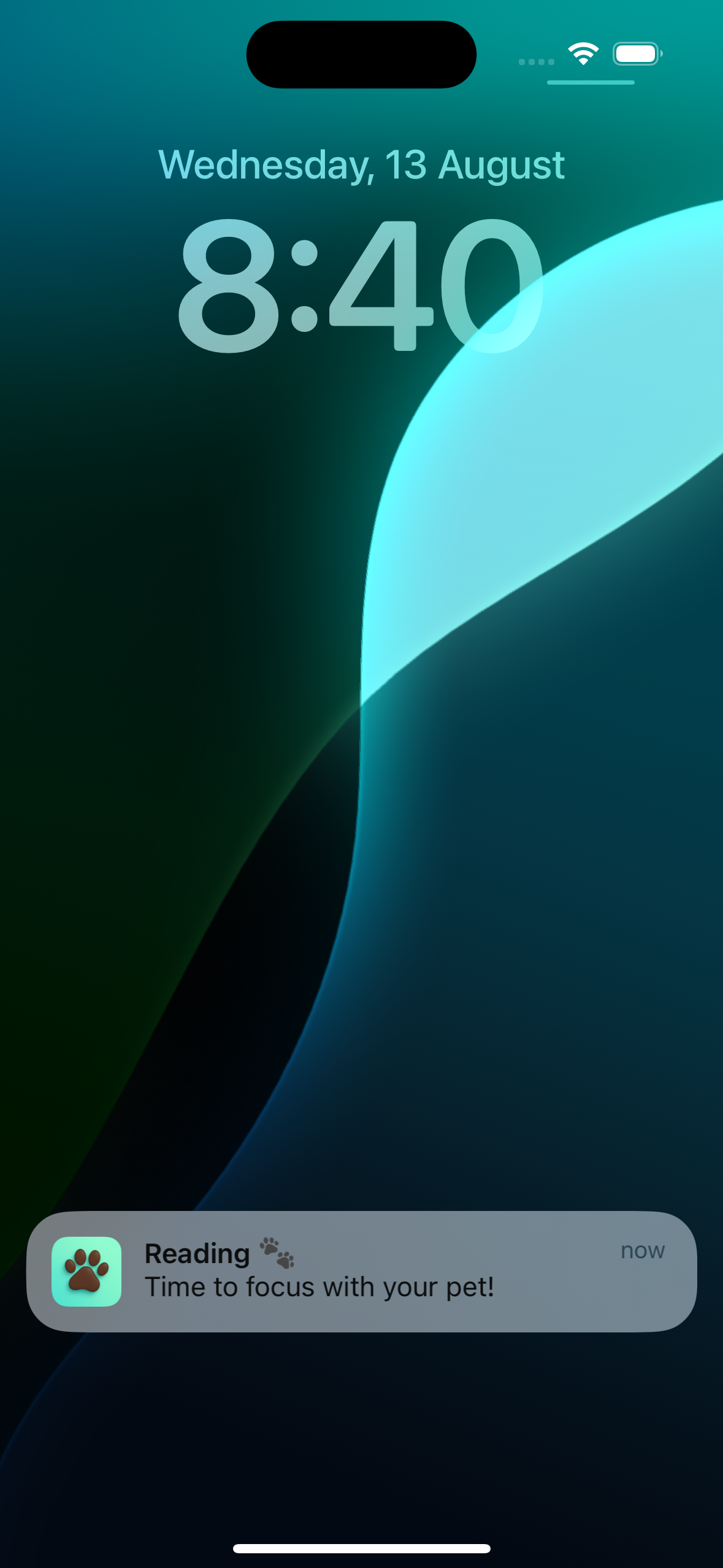 Notifications screen